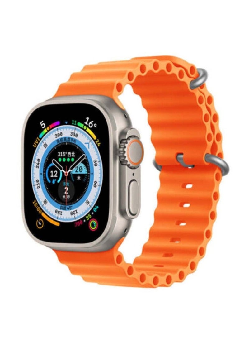 FEND F8 Ultra Smart Watch 49mm Full Screen Display with 2 Interchangeable Straps & Wireless Charger, Fitness & Health Tracking, Notifications, Compatible with Android & iOS – Men & Boys - Image 2